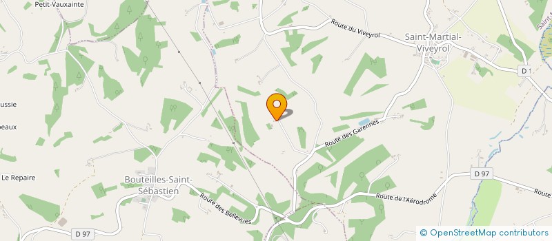 localisation de l'entreprise LA FORET  SAINT-MARTIAL-VIVEYROL