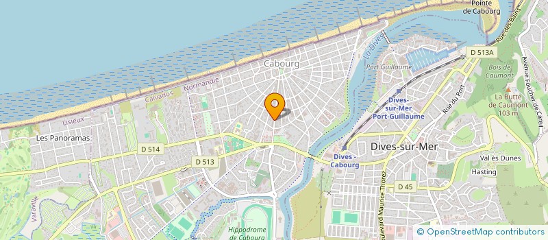 localisation de l'entreprise LA FORET  CABOURG