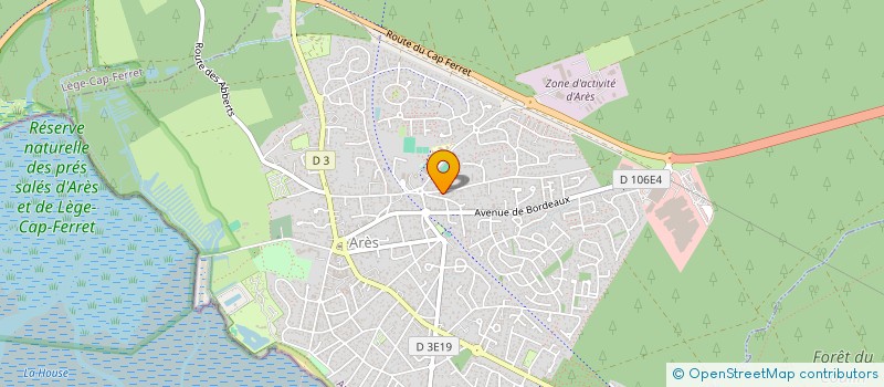 localisation de l'entreprise LA FORET  ARES