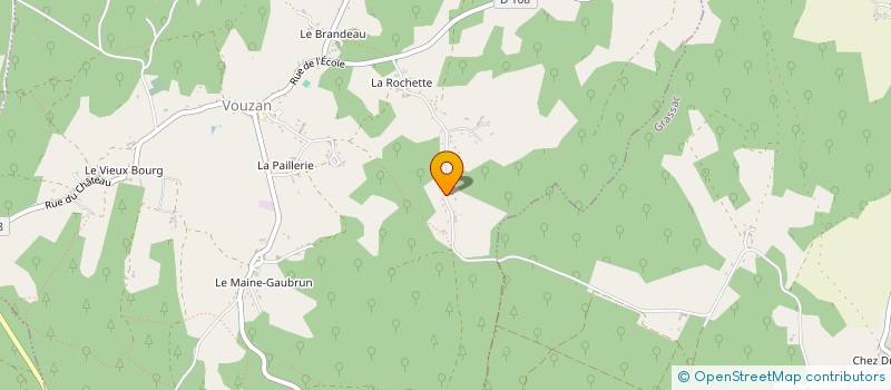 localisation de l'entreprise LA FORET  VOUZAN