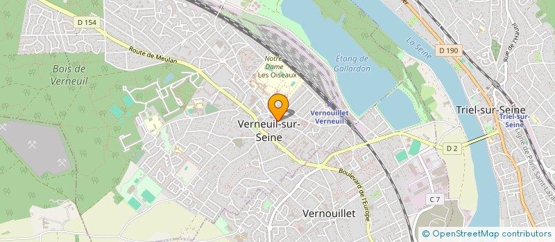 localisation de l'entreprise LA FORET  VERNEUIL-SUR-SEINE