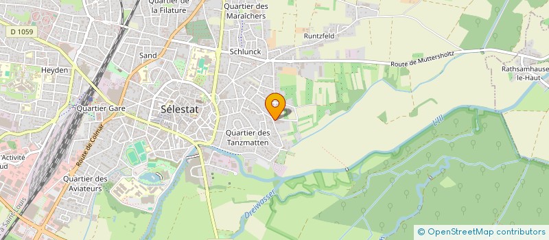localisation de l'entreprise LA FORET AUGUSTINE à SELESTAT