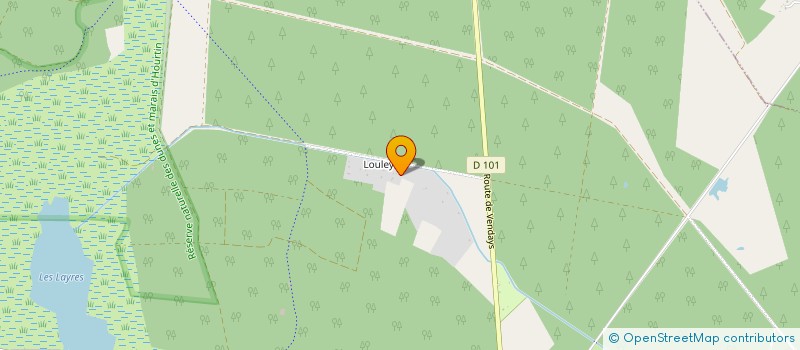 localisation de l'entreprise LA FORET AUX CHEVAUX  HOURTIN