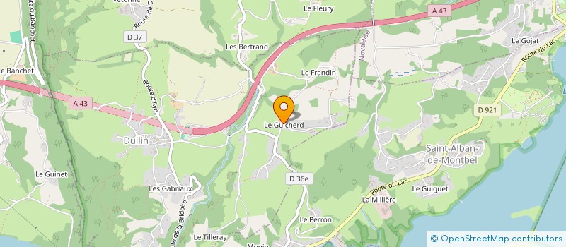 localisation de l'entreprise LA FORET BLANCHE  DULLIN