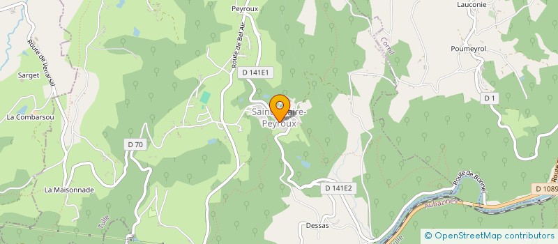 localisation de l'entreprise LA FORET CLOCHETTE  SAINT-HILAIRE-PEYROUX