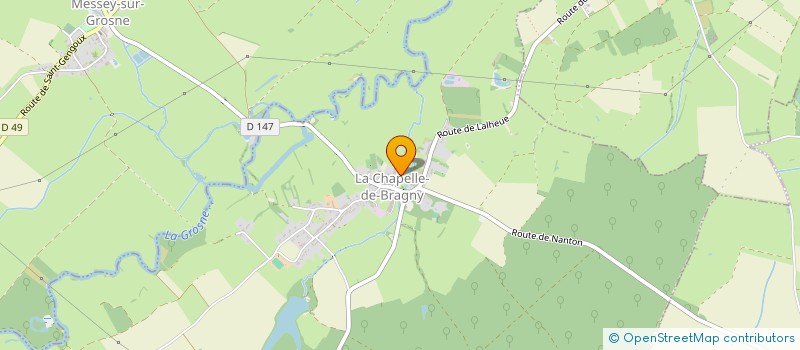 localisation de l'entreprise LA FORET D'ALBAN  LA CHAPELLE-DE-BRAGNY