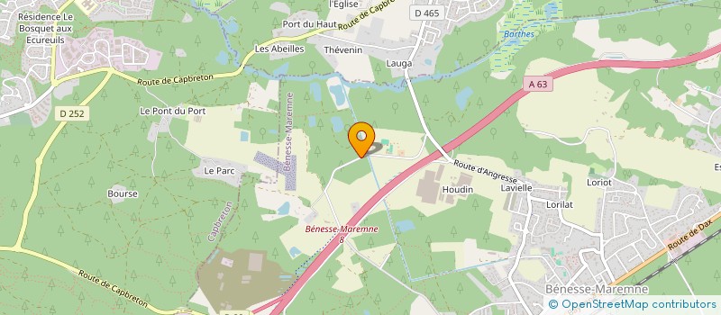 localisation de l'entreprise LA FORET D'EMERAUDE  PEY