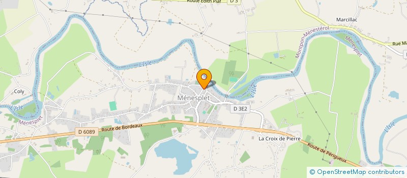 localisation de l'entreprise LA FORET D'EMERVEILLE  MENESPLET