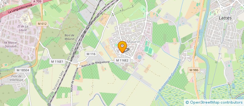 localisation de l'entreprise LA FORET DE LA LERGUE à LATTES