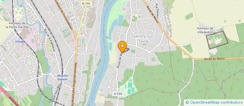 localisation de l'entreprise LA FORET DE SAINTRY à SAINTRY-SUR-SEINE