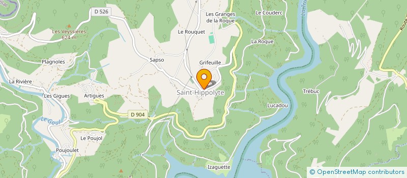 localisation de l'entreprise LA FORET DE SATORI  SAINT-HIPPOLYTE