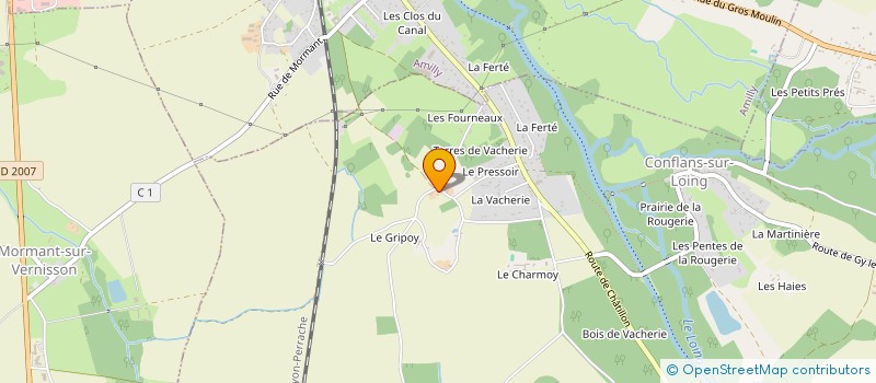 localisation de l'entreprise LA FORET DES FEES à CONFLANS-SUR-LOING