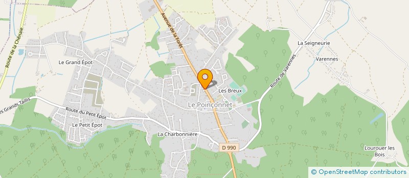 localisation de l'entreprise LA FORET DES GOURMANDISES à LE POINCONNET
