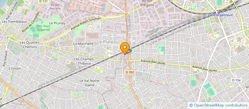 localisation de l'entreprise LA FORET DES LOUPS  SARTROUVILLE