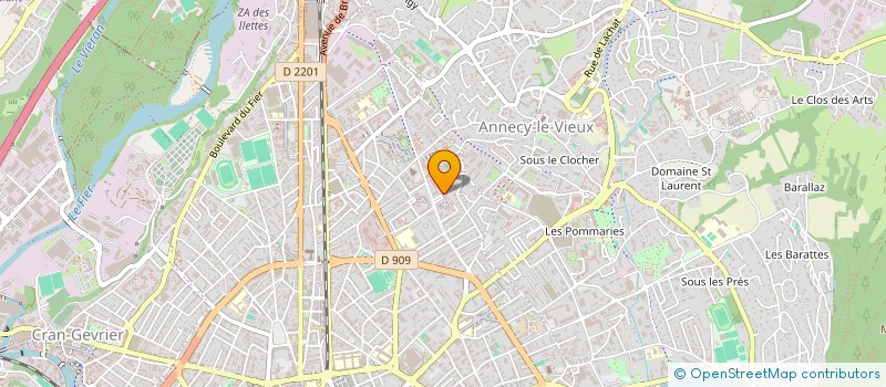 localisation de l'entreprise LA FORET DES LUCIOLES à ANNECY