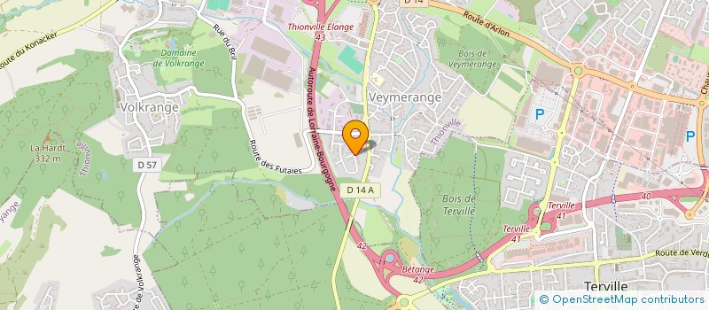 localisation de l'entreprise LA FORET DES LUTINS VEYMERANGE à THIONVILLE