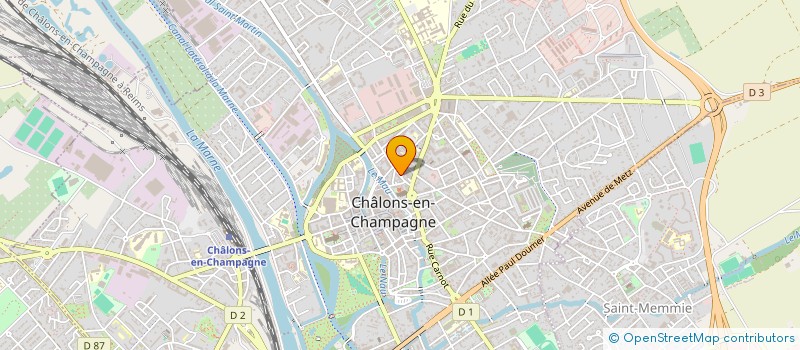 localisation de l'entreprise LA FORET DES REVES BLEUS à CHALONS-EN-CHAMPAGNE