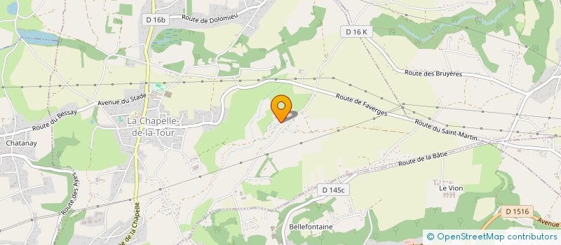 localisation de l'entreprise LA FORET DES SAISIES  LA CHAPELLE-DE-LA-TOUR