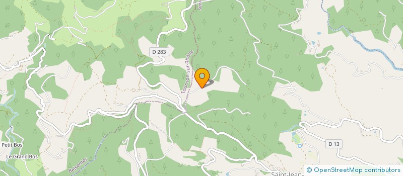 localisation de l'entreprise LA FORET DU PUY EARL à SAINT-JEAN-CHAMBRE