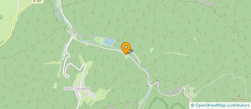 localisation de l'entreprise LA FORET EN SOI  SAINT-SAUVEUR