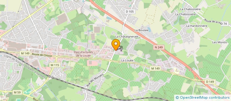 localisation de l'entreprise LA FORET ENCHANTEE à HAUTE-GOULAINE