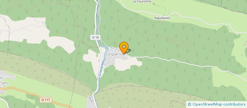 localisation de l'entreprise LA FORET ENCHANVREE  LESPARROU