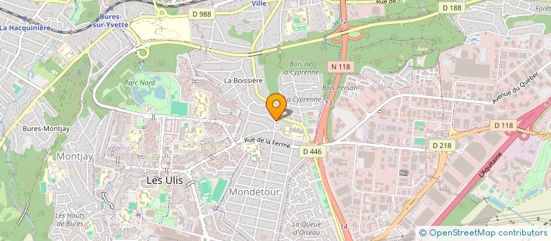 localisation de l'entreprise LA FORET FRANCAISE à ORSAY