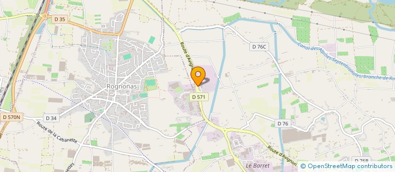 localisation de l'entreprise LA FORET LA GARENNE  CHATEAURENARD