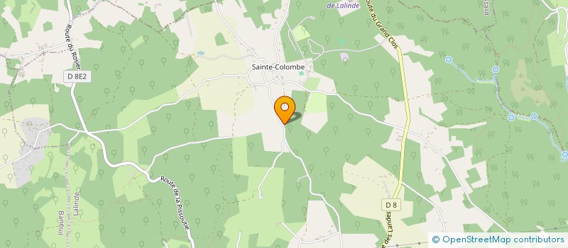 localisation de l'entreprise LA FORET LINDOISE  LALINDE