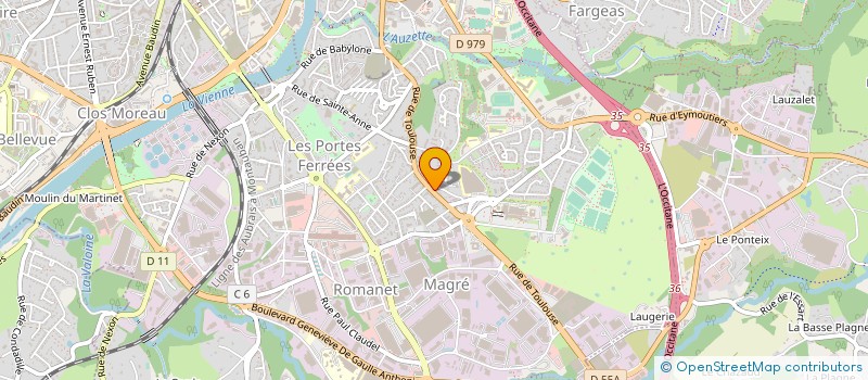 localisation de l'entreprise LA FORET NOIRE à LIMOGES