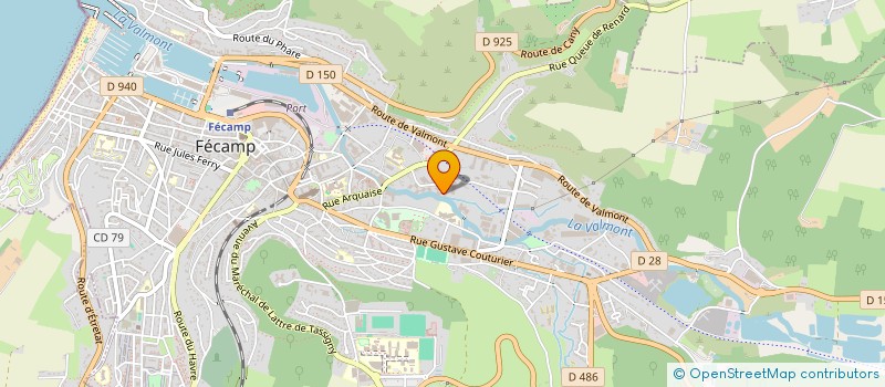 localisation de l'entreprise LA FORET NOURRICIERE DU FOND  FECAMP