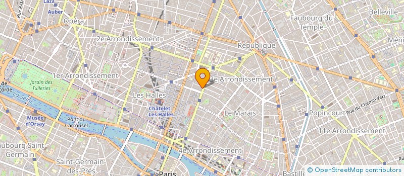 localisation de l'entreprise LA FORET PESSAC  PARIS