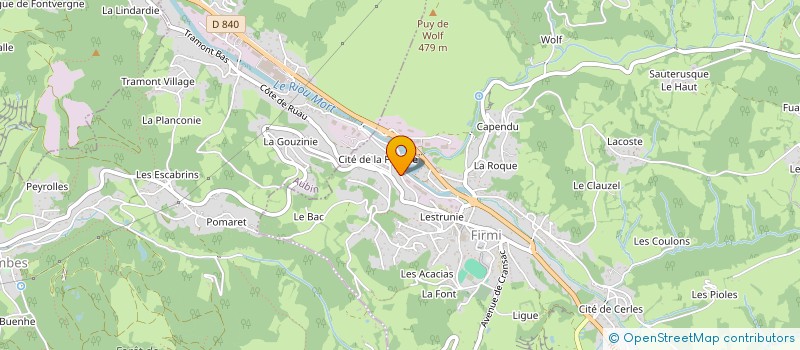 localisation de l'entreprise LA FOREZIE  FIRMI