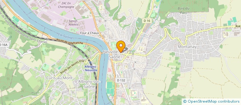 localisation de l'entreprise LA FORGE à NEUVILLE-SUR-SAONE
