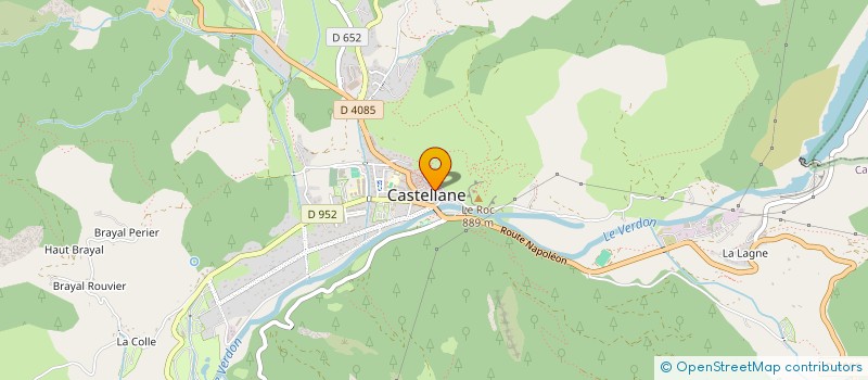 localisation de l'entreprise LA FORGE à CASTELLANE