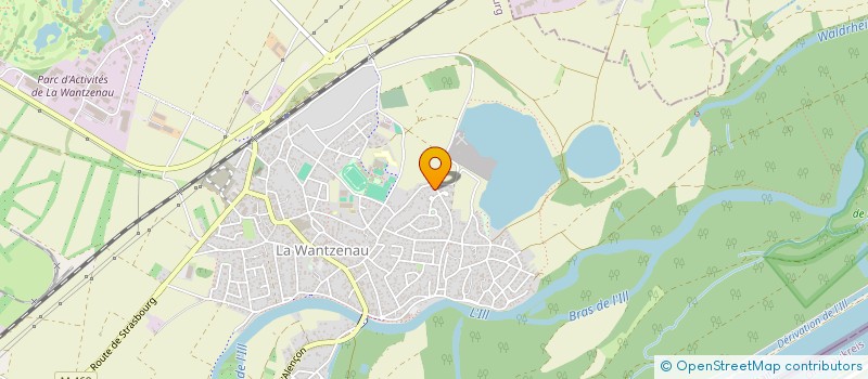 localisation de l'entreprise LA FORGE  LA WANTZENAU