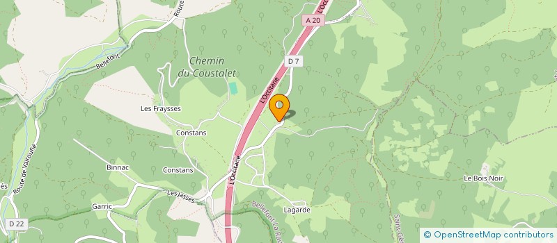 localisation de l'entreprise LA FORGE  FRANCOULES