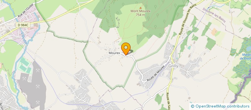 localisation de l'entreprise LA FORGE  GRILLY