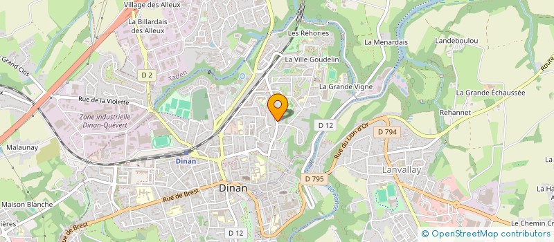 localisation de l'entreprise LA FORGE  DINAN