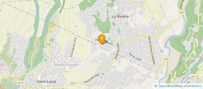 localisation de l'entreprise LA FORGE à SAINT-LOUIS