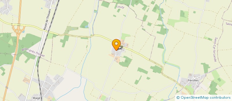 localisation de l'entreprise LA FORGE  LOUZY