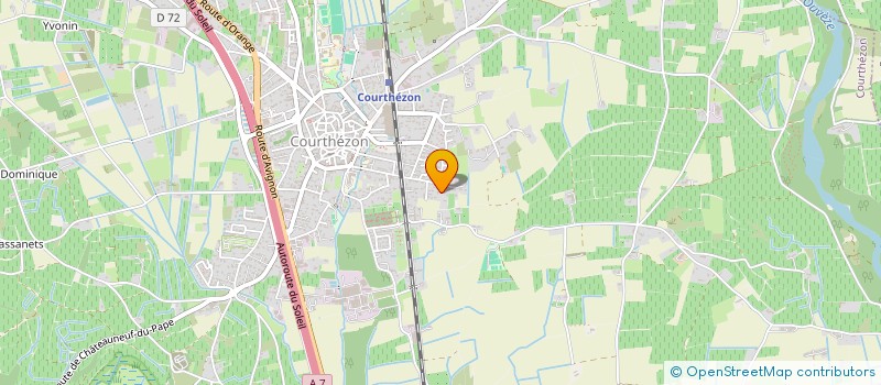 localisation de l'entreprise LA FORGE  COURTHEZON