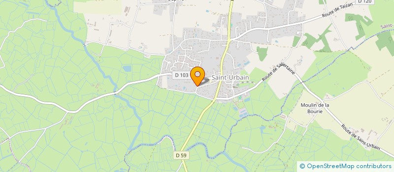 localisation de l'entreprise LA FORGE  SAINT-URBAIN