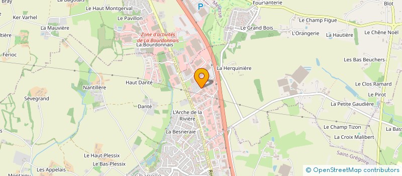 localisation de l'entreprise LA FORGE  MELESSE