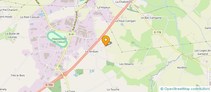 localisation de l'entreprise LA FORGE à LOUDEAC