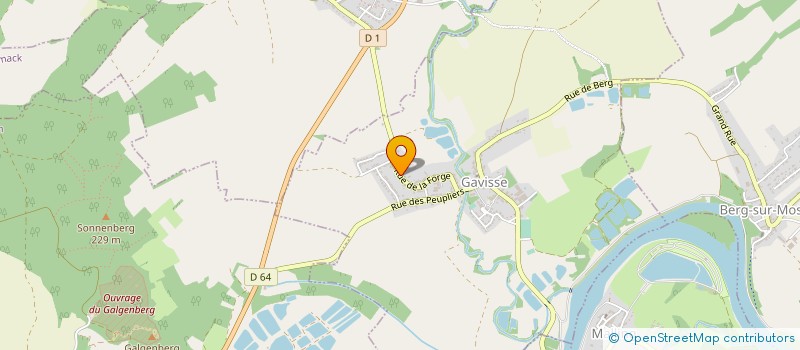 localisation de l'entreprise LA FORGE  GAVISSE