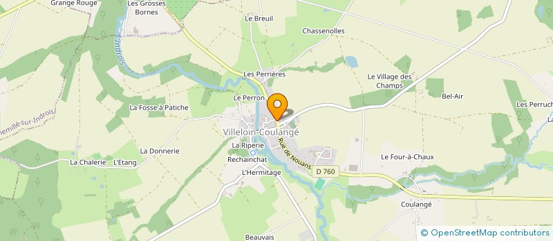 localisation de l'entreprise LA FORGE  VILLELOIN-COULANGE