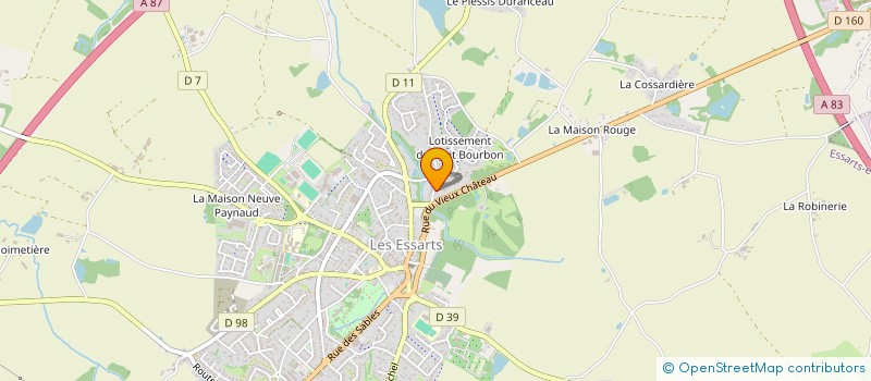 localisation de l'entreprise LA FORGE  ESSARTS-EN-BOCAGE