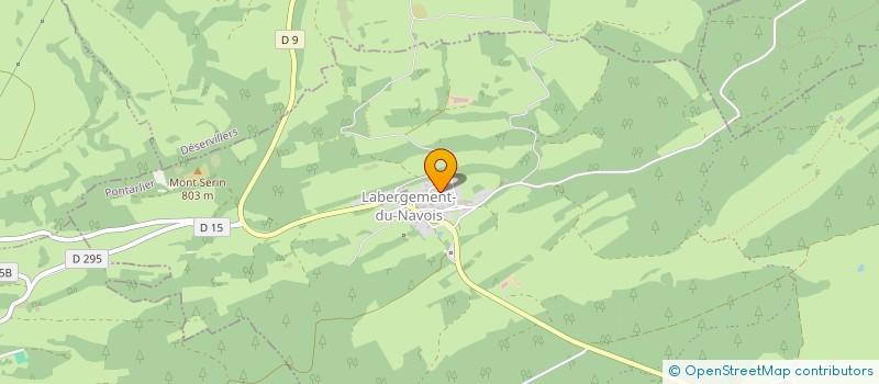 localisation de l'entreprise LA FORGE  SEPTFONTAINES