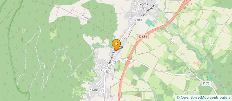 localisation de l'entreprise LA FORGE  FARGES